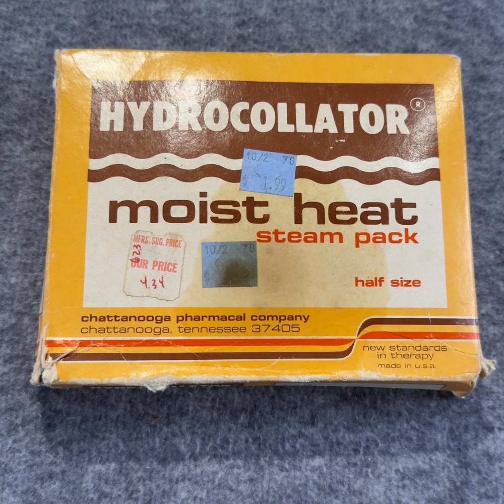Vintage Hydrocollator Moist Heat Steam Pack Half Size Chattanooga Pharmacal A-9